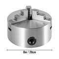 Miniatyrbillede 8 af 9: Metal Dreibackenfutter K11-200A 200 mm til metalbearbejdning, selvcentrerende og perfekt til drejebænkeudstyr.