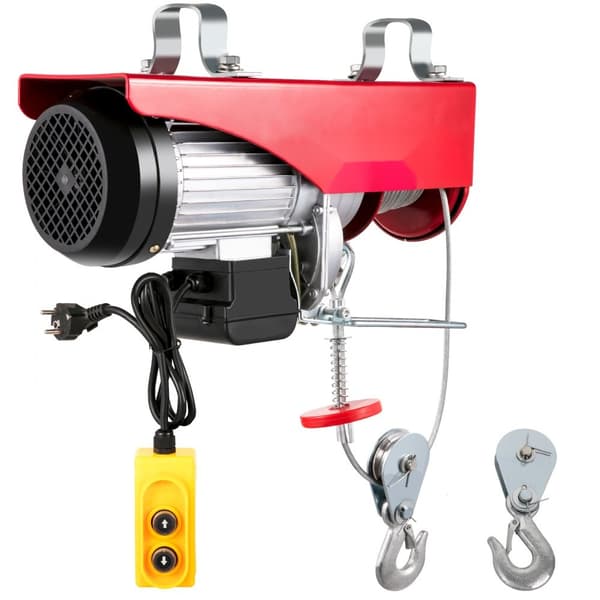 2200 Lbs/1000 KG Elektrisk vajerlyft, 220V, 40 fot hiss med fjärrkontroll för automatiskt överliggande lager.