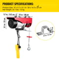 Miniatyrbild 7 av 9: Lyft Elektrisk lyftanordning 250 kg/500 kg Eltelfer 220V traverslift Elektrisk vajerlyft Fjärrkontroll