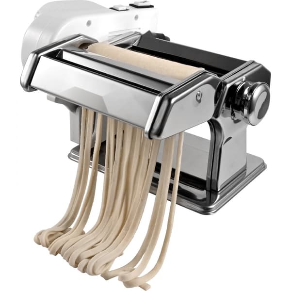 Elektrisk pastamaskine med 9 tykkelsesindstillinger. Rustfrit stål og skarpe ruller. Ideel til spaghetti, fettuccini og lasagne.