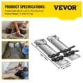 Miniatyrbillede 7 af 9: Beton-knæbrædder 30'' x 8'' slider, rustfrit stål, bevægelige skydere med stropper til cement og betonfinish.