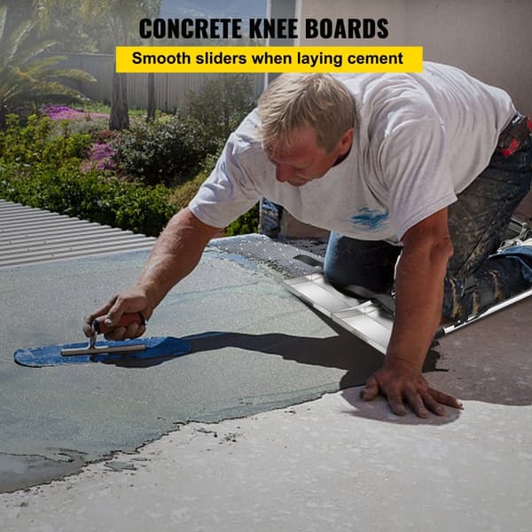 Beton-knæbrædder 30'' x 8'' slider, rustfrit stål, bevægelige skydere med stropper til cement og betonfinish.