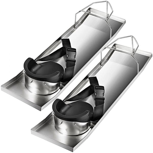 Betong Knäbrädor i Rostfritt Stål, 30'' x 8'' - För Betongbehandling, med Knäskydd & Skjutreglage.