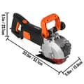 Pikkukuva 8 / 9: 42 mm Sähköinen Seinän Urakone 4800W – Tehokas leikkauskone urien tekemiseen.