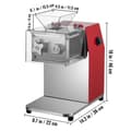 Miniatyrbillede 8 af 9: Kommerciel kødskæremaskine, 251 kg/h, 850W elektrisk skærer med 3,5 mm klinge – rustfrit stål til restauranter og supermarkeder.