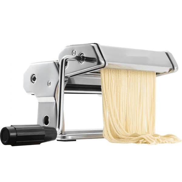 Pastamaskine, 9 justerbare tykkelser. Manual nudelrulle og cutter i rustfrit stål. Ideel til spaghetti og lasagne.