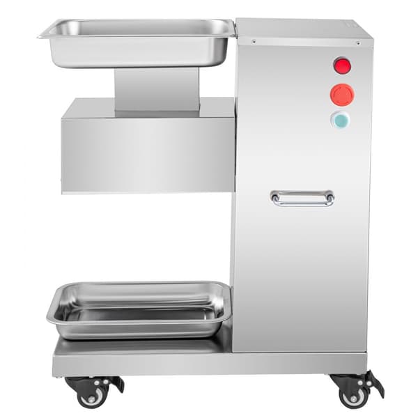 Kommerciel 1100 LB/H Kødskærermaskine - 750W Elektrisk Skivemaskine med 3mm Rustfrit Stål-klinge til Restaurant og Køkken.