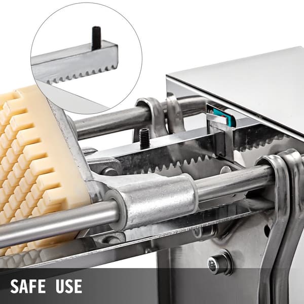 Elektrisk stekskärare med 4 blad, potatisskärare för pommes frites, anti-halkfötter, kraftfull kopparmotor.