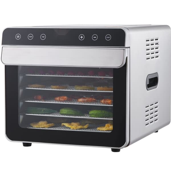 6 brickor mattorkarmaskin rostfritt stål 700W Jerky och frukttorkning - effektiv och hållbar torkning!