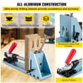 Miniatyrbild 5 av 9: Pocket Hole Jig Kit, M4 justerbart & lättanvänt träbearbetningssystem, aluminiumstansning, fogvinkelverktyg för DIY.