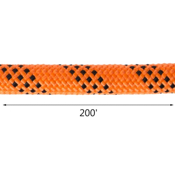 9/16 tuuman kaksoispunos polyesteriköysi 200 jalkaa, 1100 LBS vetovoima, kestävä purjehdusköysi.