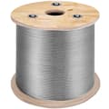Miniatyrbillede 1 af 9: 3/16 tommer 7x19 rustfrit stål flykabelrulle, 500FT T304 wire rope til udskiftning af kabelvinsj. Kvalitetsmateriale.