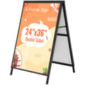 Miniatyrbillede 9 af 9: A Frame Fortovsskjold, 24x36 tommer, holdbart dobbeltsidet skilt til udendørs sandwichreklame (kun ramme).