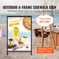 Miniatyrbillede 2 af 9: A Frame Fortovsskjold, 24x36 tommer, holdbart dobbeltsidet skilt til udendørs sandwichreklame (kun ramme).