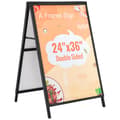 Miniatyrbillede 1 af 9: A Frame Fortovsskjold, 24x36 tommer, holdbart dobbeltsidet skilt til udendørs sandwichreklame (kun ramme).