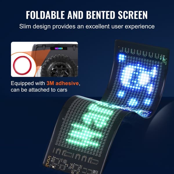 38x10 cm Programmerbart LED-skilt med rullende visning P5 Fuld farve - Perfekt til reklame og information.