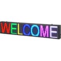 Miniatyrbillede 1 af 9: 99x19cm Programmerbart LED-skilt, scrollende display P10 i fuld farve. Perfekt til reklame og information!