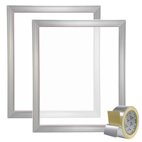 Silkkipainatussarja, 2 alumiinista kehystä, 20x24 tuumaa, 160-lukuinen verkko T-paitojen DIY-tulostukseen.