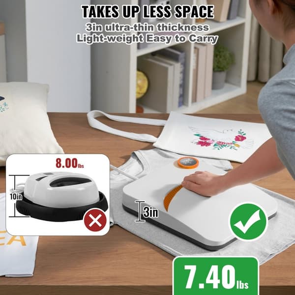 Kätevä Easy Press 12 x 10 lämpöprässillä sublimointisiirto DIY T-paidalle.