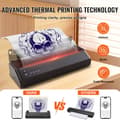 Miniatyrbillede 3 af 9: Tatoveringsoverførsel med stencilprinter, trådløs Bluetooth, inkl. 10 transferpapir og stofpose. Bærbar til Android, iOS, iPad og PC.