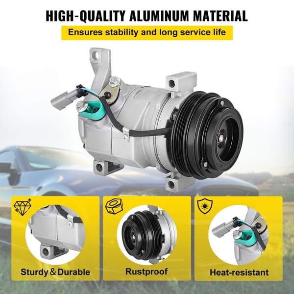 AC-kompressori 78363, etu-ilmastointikompressori 2000-2014 Cadillac, Chevy, GMC, Hummer 4.8L-8.1L.