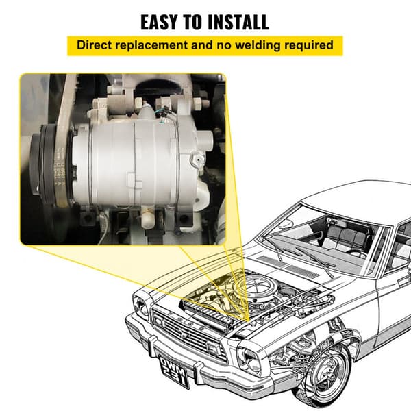 AC-kompressori 78363, etu-ilmastointikompressori 2000-2014 Cadillac, Chevy, GMC, Hummer 4.8L-8.1L.