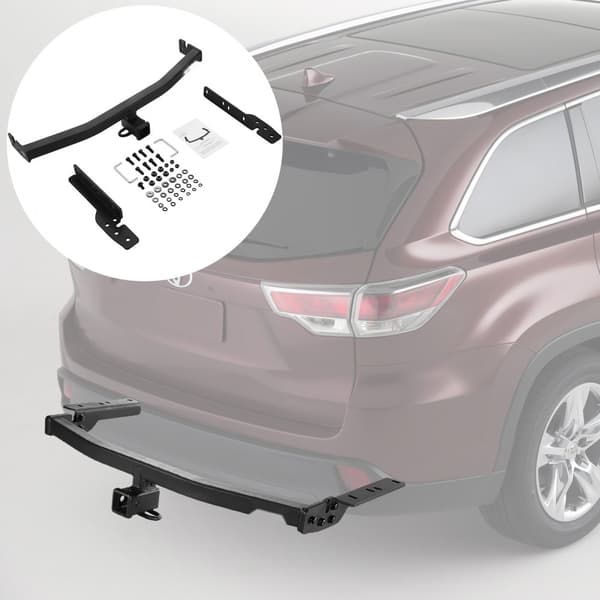 Klasse 3 anhængertræk, 2-tommer modtager, Q455B stålramme, kompatibel med Toyota Highlander 2020-2023. Multi-Fit kobling til