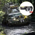 Pikkukuva 8 / 9: 12V 4000 lb langaton vinssi, sähköinen 10 m teräskaapelilla, tehokas ja kestävä ratkaisu vetämiseen.