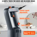 Miniatyrbillede 4 af 9: Kommerciel Heavy Duty nedsænkningsblender 500W med variabel hastighed – perfekt til professionelle køkkener!