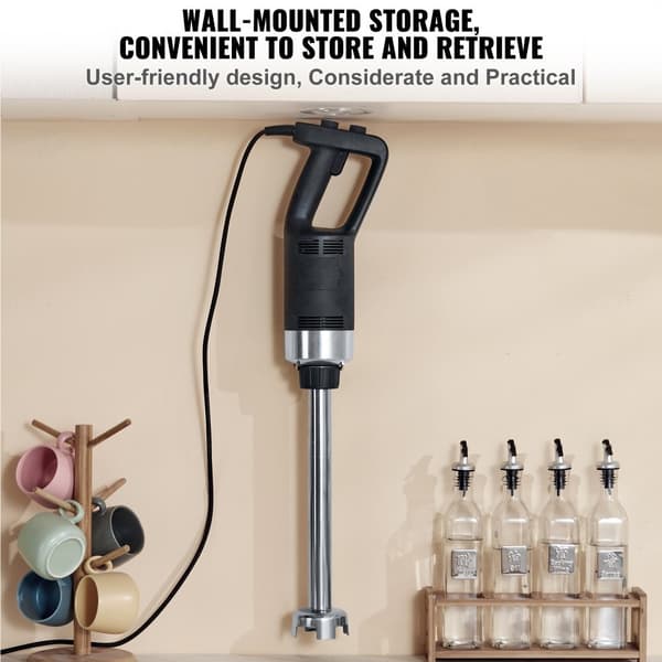 Kommerciel Heavy Duty nedsænkningsblender 500W med variabel hastighed – perfekt til professionelle køkkener!
