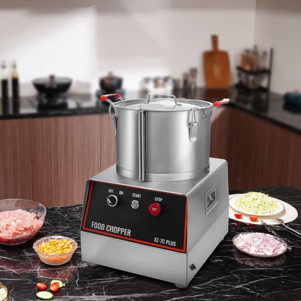 Madprocessor og grøntsagshakker 750W - 7-kvart blender i rustfrit stål til effektiv madlavning.