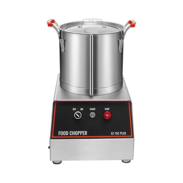 Madprocessor: Grøntsagshakker, 1400W, 16 kvart blender i rustfrit stål - optimal til madlavning!