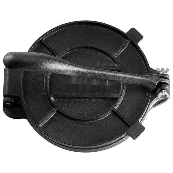 Tortilla Press, 8 tums Tortilla och Roti Maker, Gjutjärn, Heavy Duty, Pataconera Maker med 100 pergamentpapper, degmaskin.
