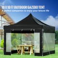 Miniatyrbillede 2 af 7: 10 x 10 FT pop-up baldakintelt med aftagelige vægge, taske på hjul, UV-resistent og vandtæt. Ideelt til fest, have eller terrasse.