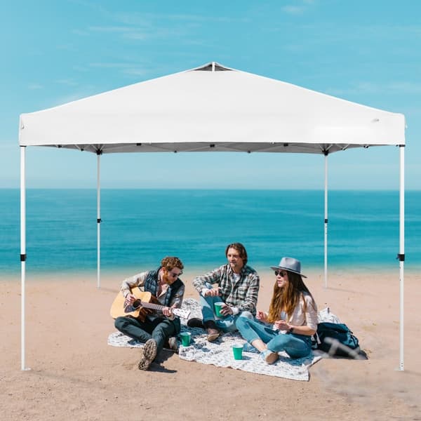 Pop Up Canopy Partytält 10 x 10 fot med bärväska för camping, utomhus och fest.