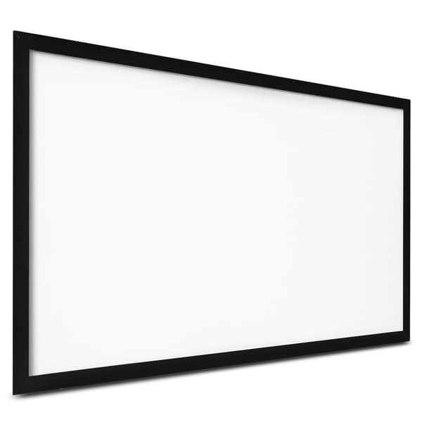 Beamer lærred 288 cm x 162 cm, diagonal størrelse 330 cm, PVC loftmontering, 17,5 kg projektionsflade med 160° synsvinkel.