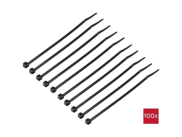 TRU COMPONENTS TC-12533320 Kabelbinder 150 mm 3.6 mm Sort 100 stk