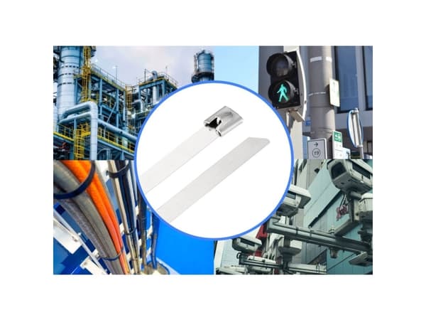 TRU KOMPONENTIT TC-12656576 Teräsnauha 360 mm 7,9 mm AISI 316 100 kpl