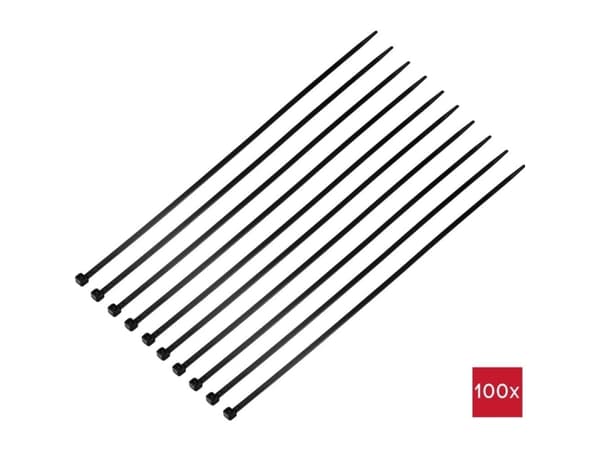 TRU COMPONENTS TC-12523688 Nippuside 368 mm 4,8 mm Musta 100 kpl