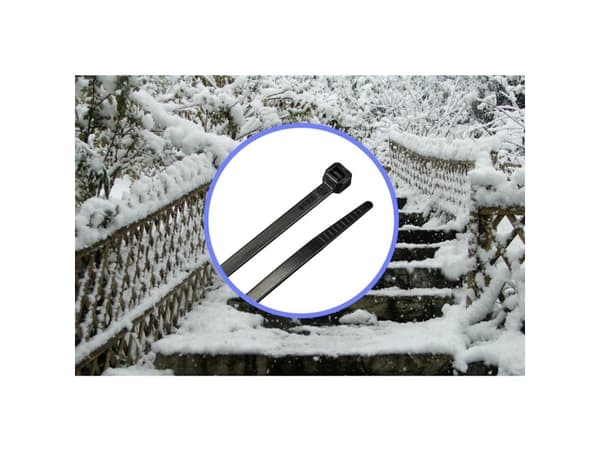 TRU COMPONENTS TC-12523700 Nippuside 300 mm 4,8 mm Musta 100 kpl