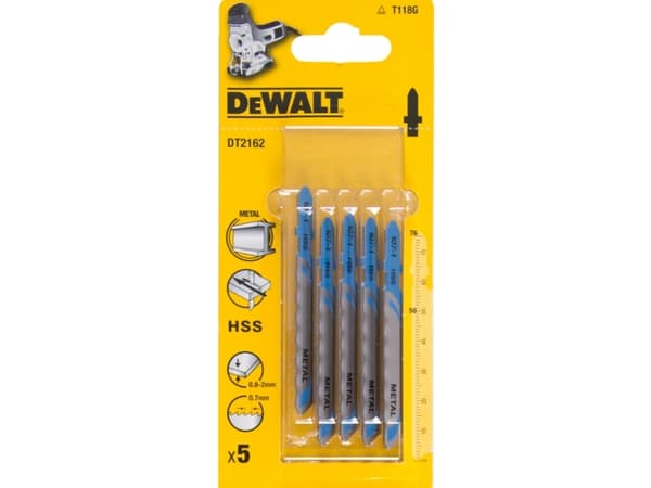 Dewalt stiksavsklinge DT2162 - Metalplade op til 2mm 5 stk.
