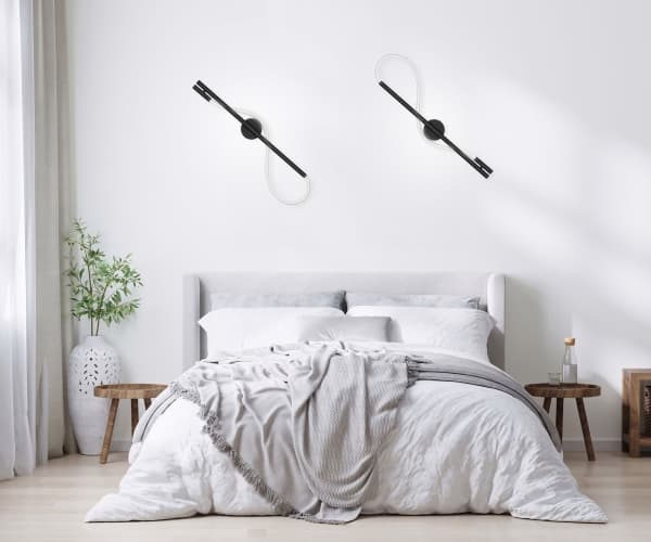 Activejet LED-vegglampe AJE-GINO NW, Popped up, 364 pære(r), 4000 K, IP20, Sort