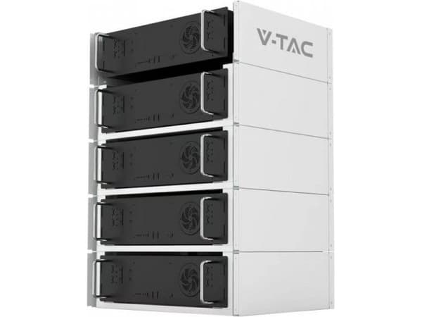 V-TAC Energy Storage Rack 5.12kWh VT48100E-P2 Max. 5 moduulia 10 vuoden takuu