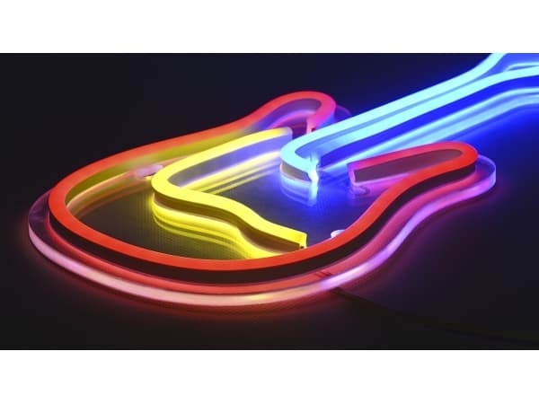 Activejet Neon LED AJE-NEON GITAR, Flerfarvet