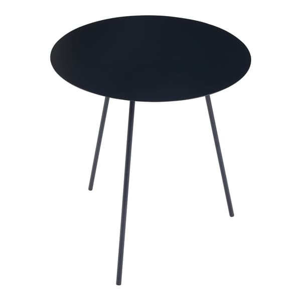 Satsbord Sula set om 2 metall svart [en.casa]