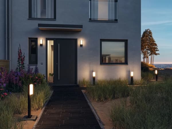 Paulmann 94850, Väggbelysning för utomhusbruk, Antracit, Gjuten aluminium, IP44, Fasad, I