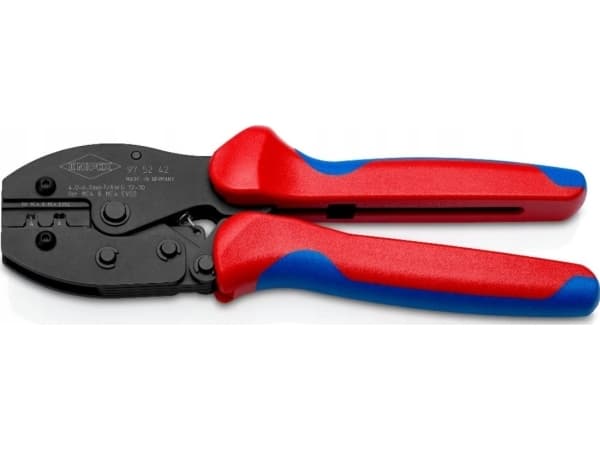 Knipex PreciForce krympetang 97 52 42 (raudona/blå, for MC4 og MC4 EVO 2 solcellekontakter)