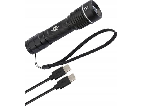 Brennenstuhl 1178600402, Hand flashlight, Black, Metal, IP67, LED, 600 lm