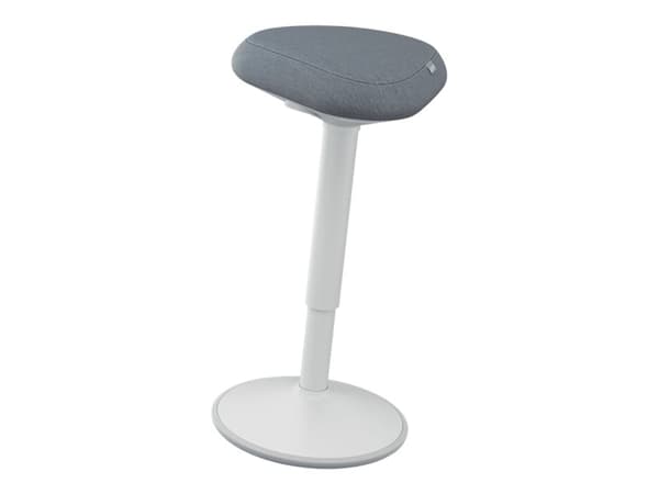 Leitz Ergo Active - Stående skrivebordsstol - ergonomisk - triangulær - roterende - 100 % resirkulert stoff - grå