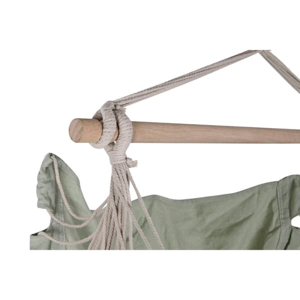 Garden chair Home ESPRIT Green Cotton Wood 100 x 50 x 135 cm
